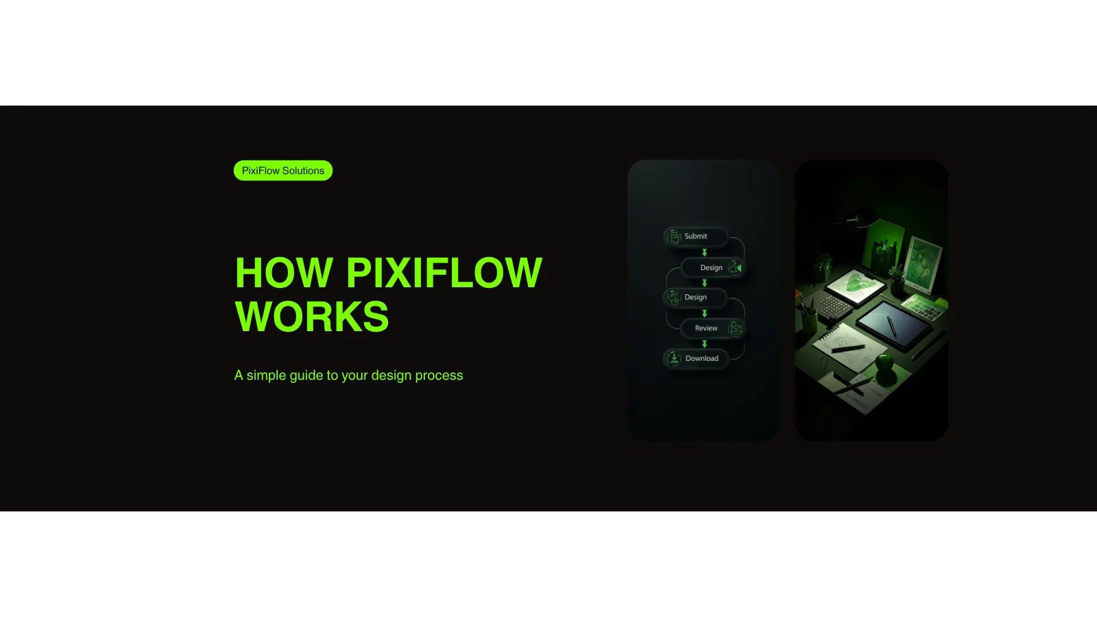 PixiFlow design workflow step by step